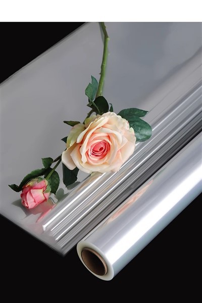 Przezroczysta folia do pakowania kwiatów